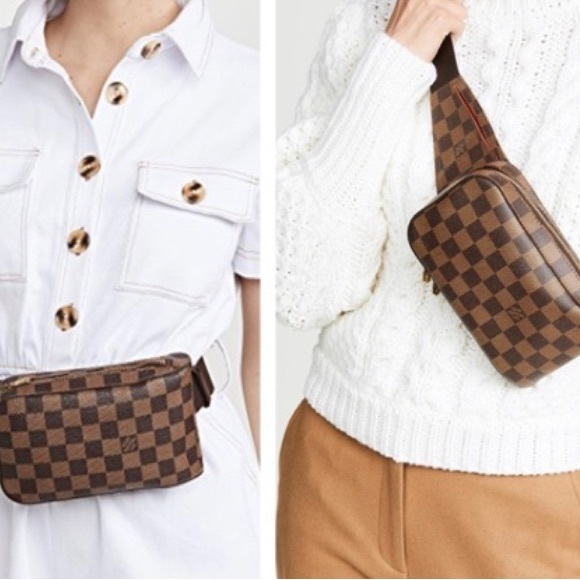 Louis Vuitton Geronimos Waist/Bum Bag Damier Canvas w/Red Interior *Authentic* - Picture 6 of 16